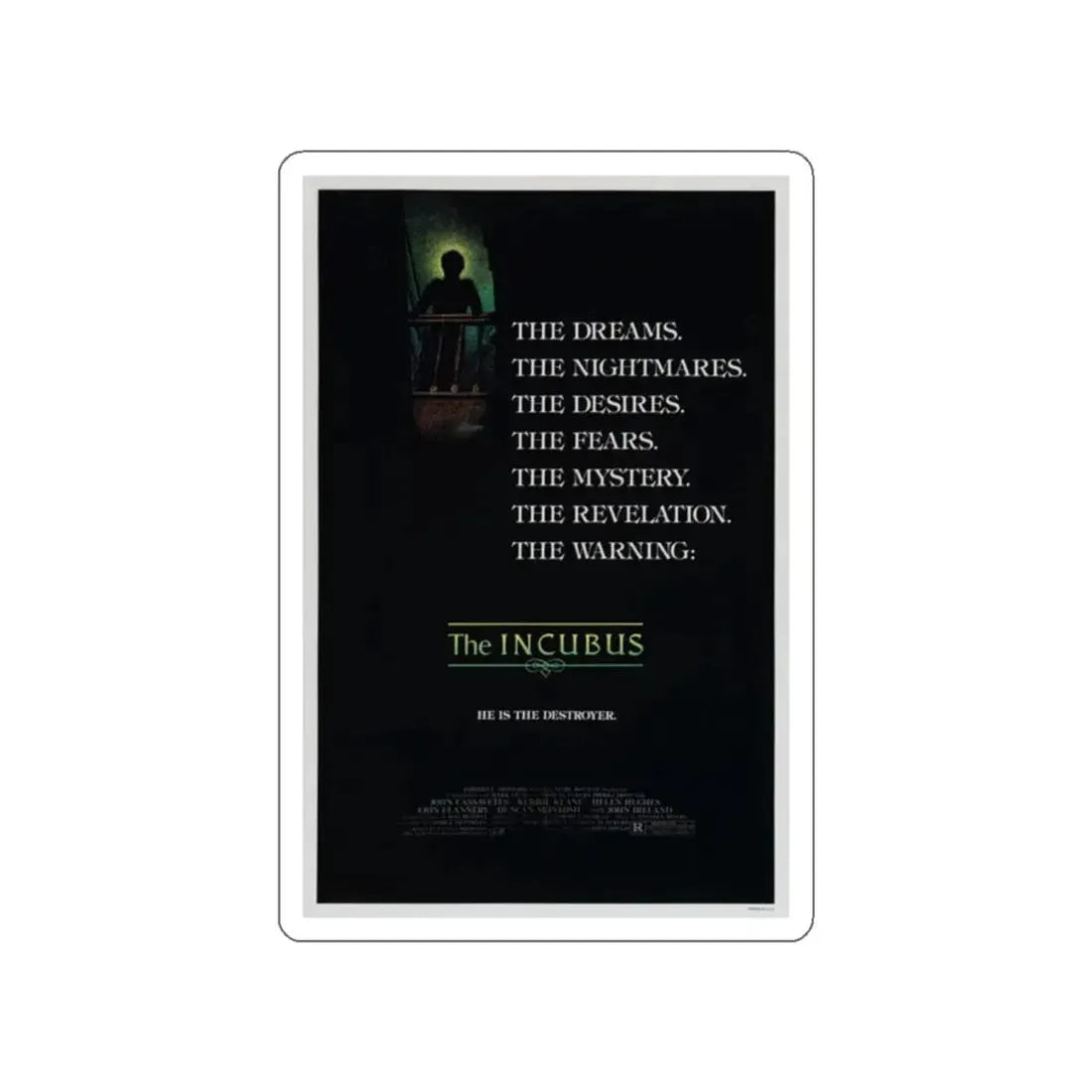 THE INCUBUS 1982 Movie Poster STICKER Vinyl Die-Cut Decal 2 Inch - The Sticker Space