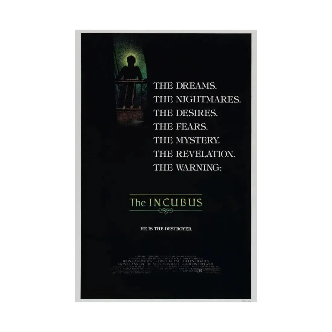 THE INCUBUS 1982 - Paper Movie Poster - The Sticker Space