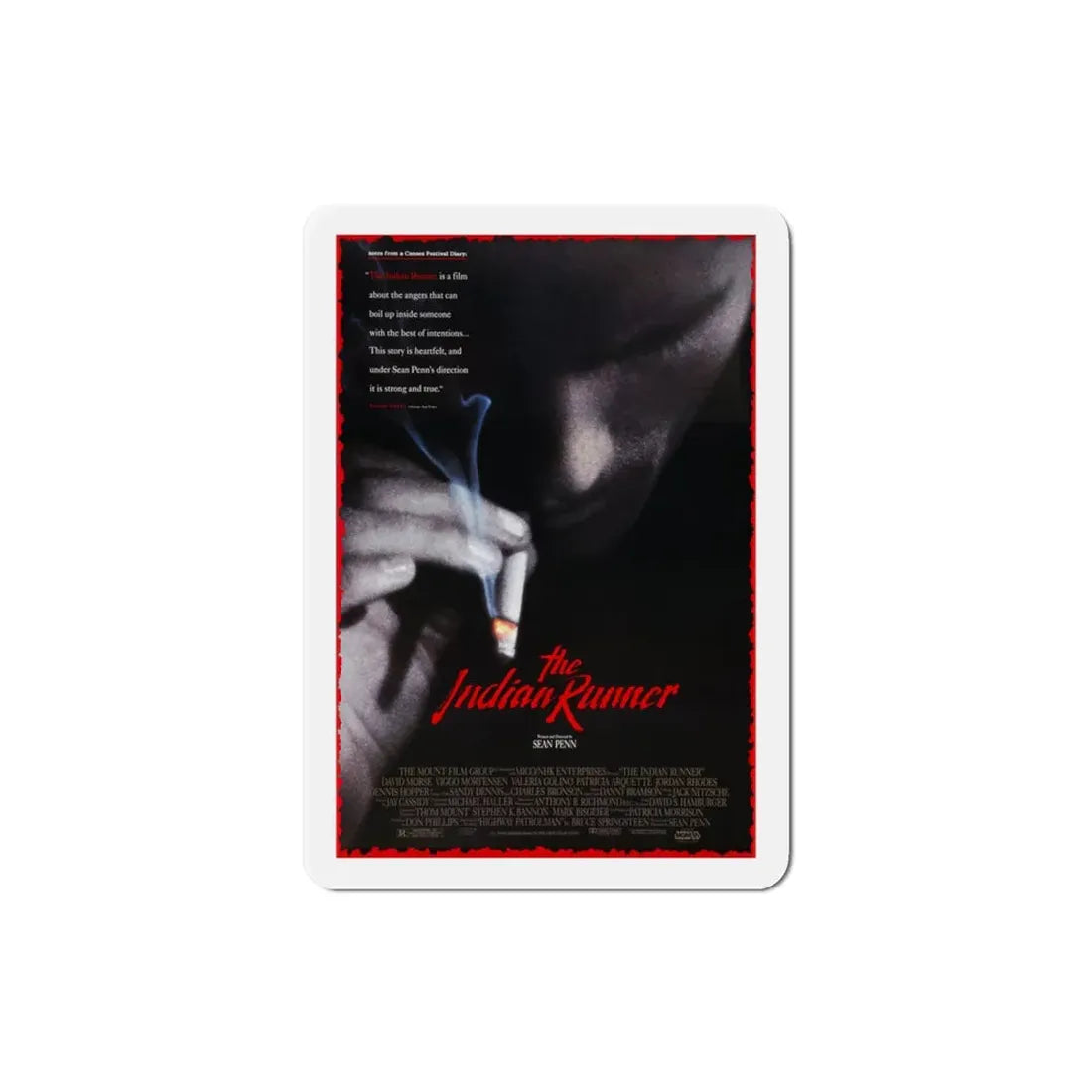 The Indian Runner 1991 Movie Poster Refrigerator Magnet 3 Inch - The Sticker Space