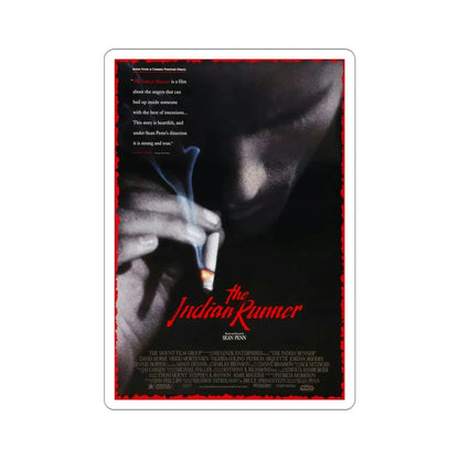 The Indian Runner 1991 Movie Poster STICKER Vinyl Die-Cut Decal 4 Inch - The Sticker Space