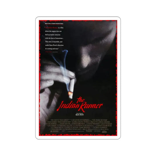 The Indian Runner 1991 Movie Poster STICKER Vinyl Die-Cut Decal 6 Inch - The Sticker Space