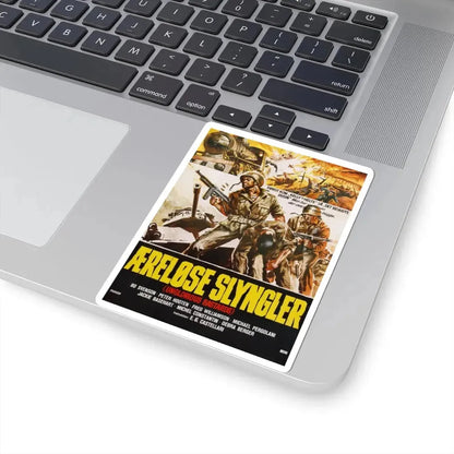 THE INGLORIOUS BASTARDS (DANISH) 1978 Movie Poster - STICKER Vinyl Kiss-Cut Decal - The Sticker Space