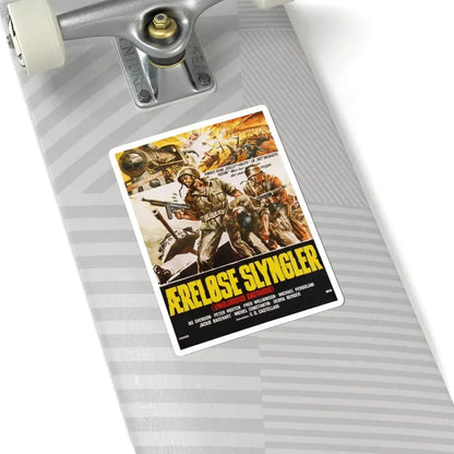 THE INGLORIOUS BASTARDS (DANISH) 1978 Movie Poster - STICKER Vinyl Kiss-Cut Decal - The Sticker Space