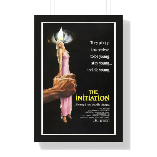 THE INITIATION 1984 - Framed Movie Poster 16″ x 24″ Black - The Sticker Space