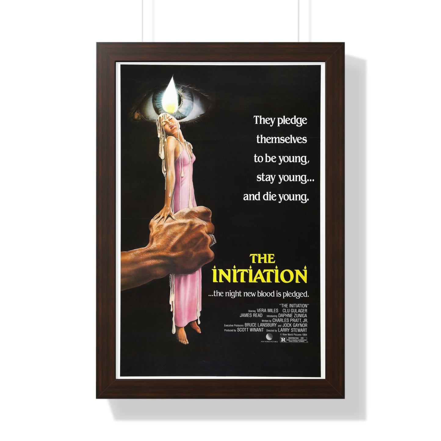 THE INITIATION 1984 - Framed Movie Poster-16″ x 24″-The Sticker Space