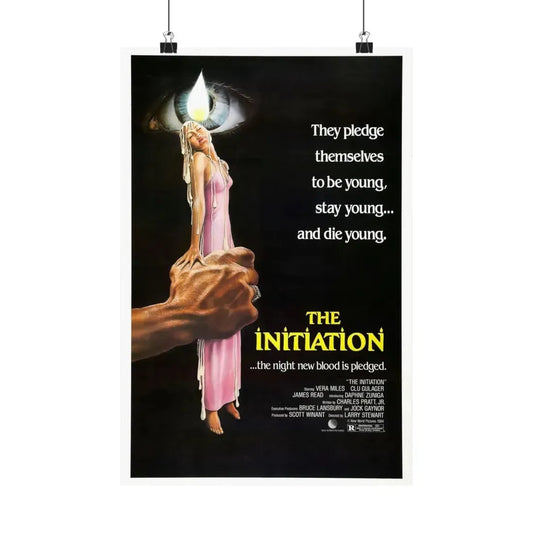 THE INITIATION 1984 - Paper Movie Poster 12″ x 18″ Matte - The Sticker Space