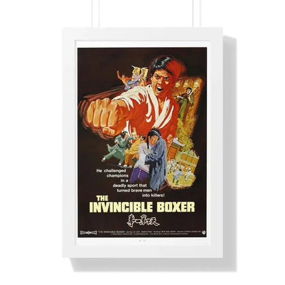 THE INVINCIBLE BOXER (5 FINGERS OF DEATH) 1972 - Framed Movie Poster 16″ x 24″ White - The Sticker Space