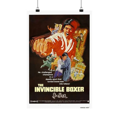 THE INVINCIBLE BOXER (5 FINGERS OF DEATH) 1972 - Paper Movie Poster 12″ x 18″ Matte - The Sticker Space