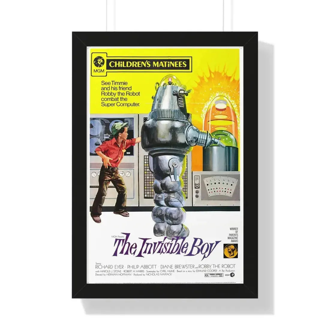 THE INVISIBLE BOY (2) 1957 - Framed Movie Poster 16″ x 24″ Black - The Sticker Space