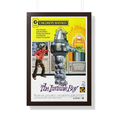 THE INVISIBLE BOY (2) 1957 - Framed Movie Poster 20" x 30" Walnut - The Sticker Space