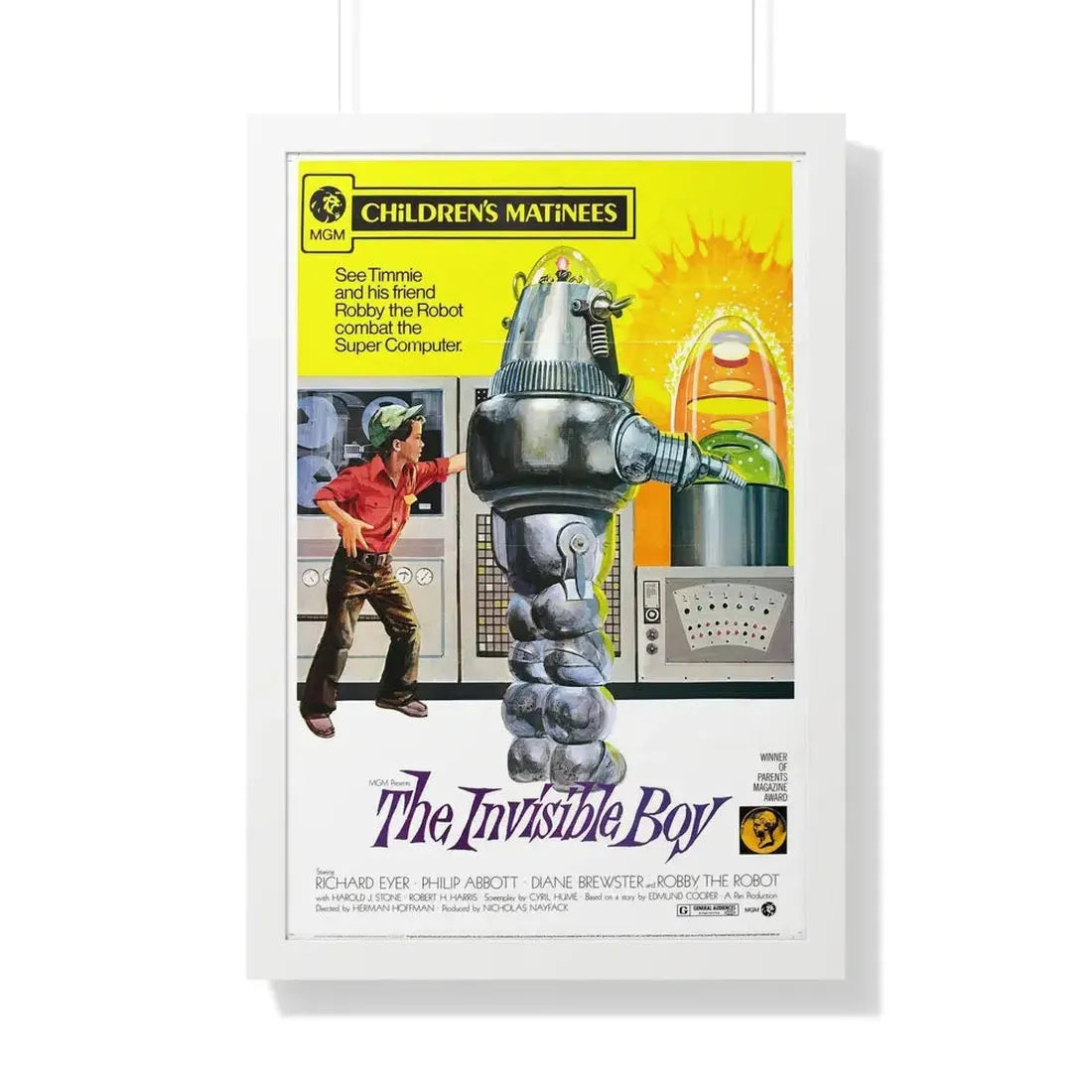 THE INVISIBLE BOY (2) 1957 - Framed Movie Poster 20" x 30" White - The Sticker Space