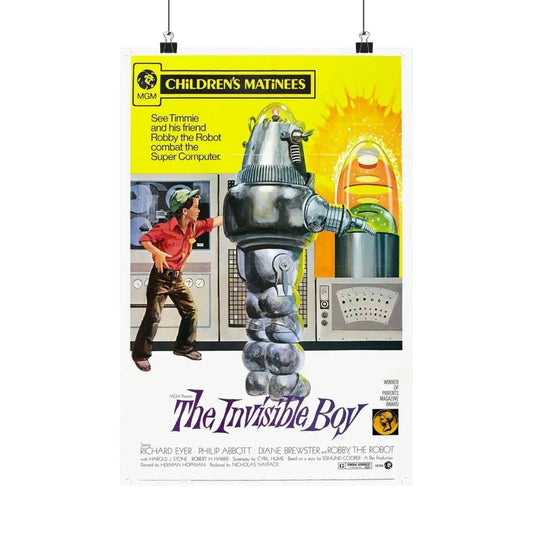 THE INVISIBLE BOY (2) 1957 - Paper Movie Poster 12″ x 18″ Matte - The Sticker Space