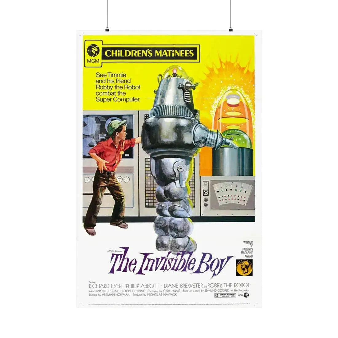 THE INVISIBLE BOY (2) 1957 - Paper Movie Poster 36" x 54" Matte - The Sticker Space