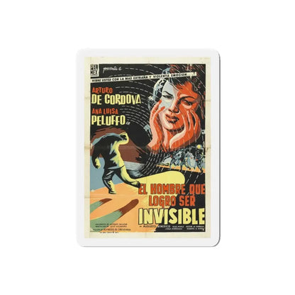 THE INVISIBLE MAN 1958 Movie Poster - Refrigerator Magnet 6 Inch Die-Cut - The Sticker Space