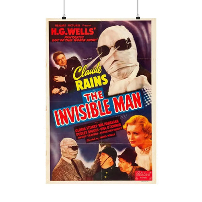 THE INVISIBLE MAN (3) 1933 - Paper Movie Poster 20″ x 30″ Matte - The Sticker Space