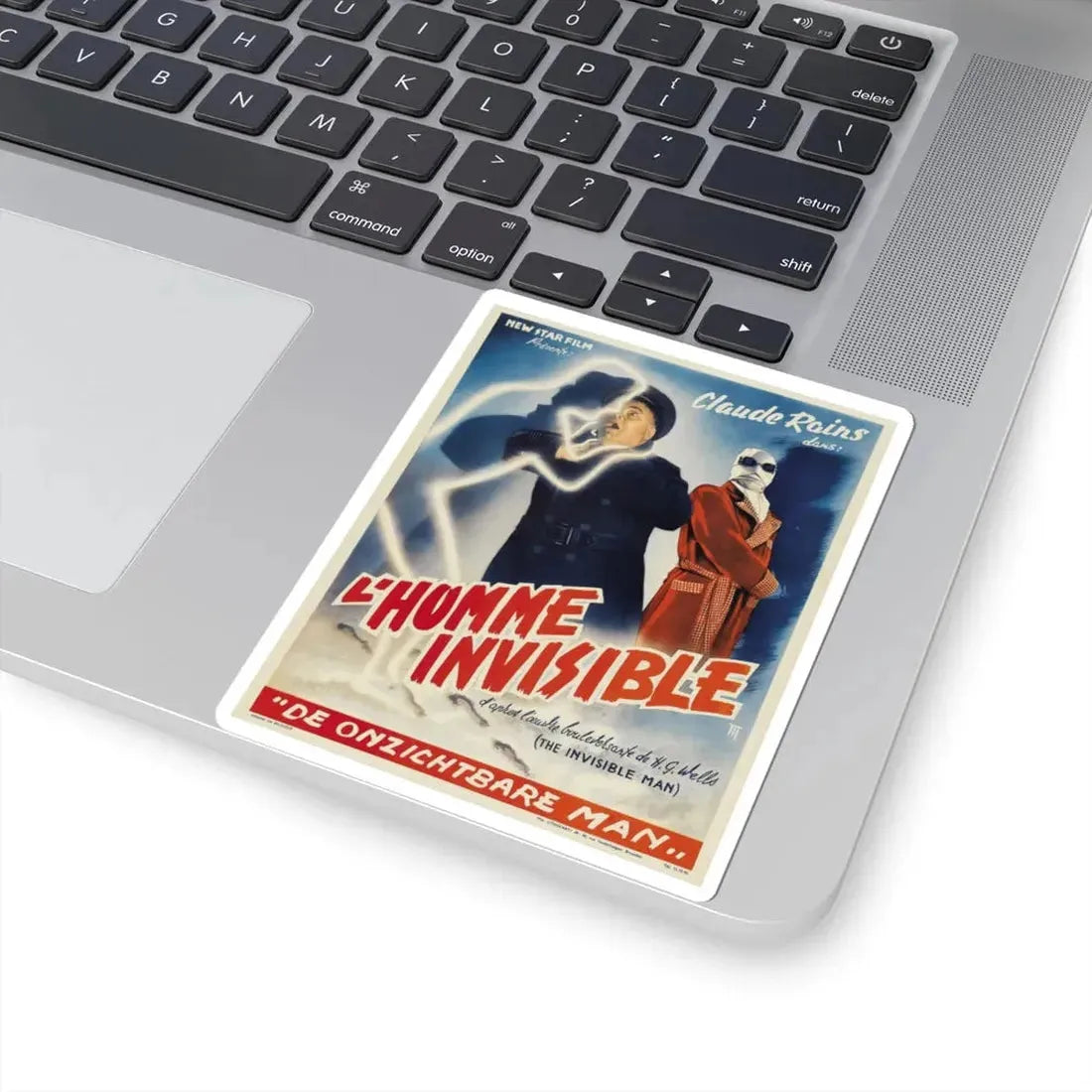 THE INVISIBLE MAN (BELGIAN) 1933 Movie Poster - STICKER Vinyl Kiss-Cut Decal - The Sticker Space