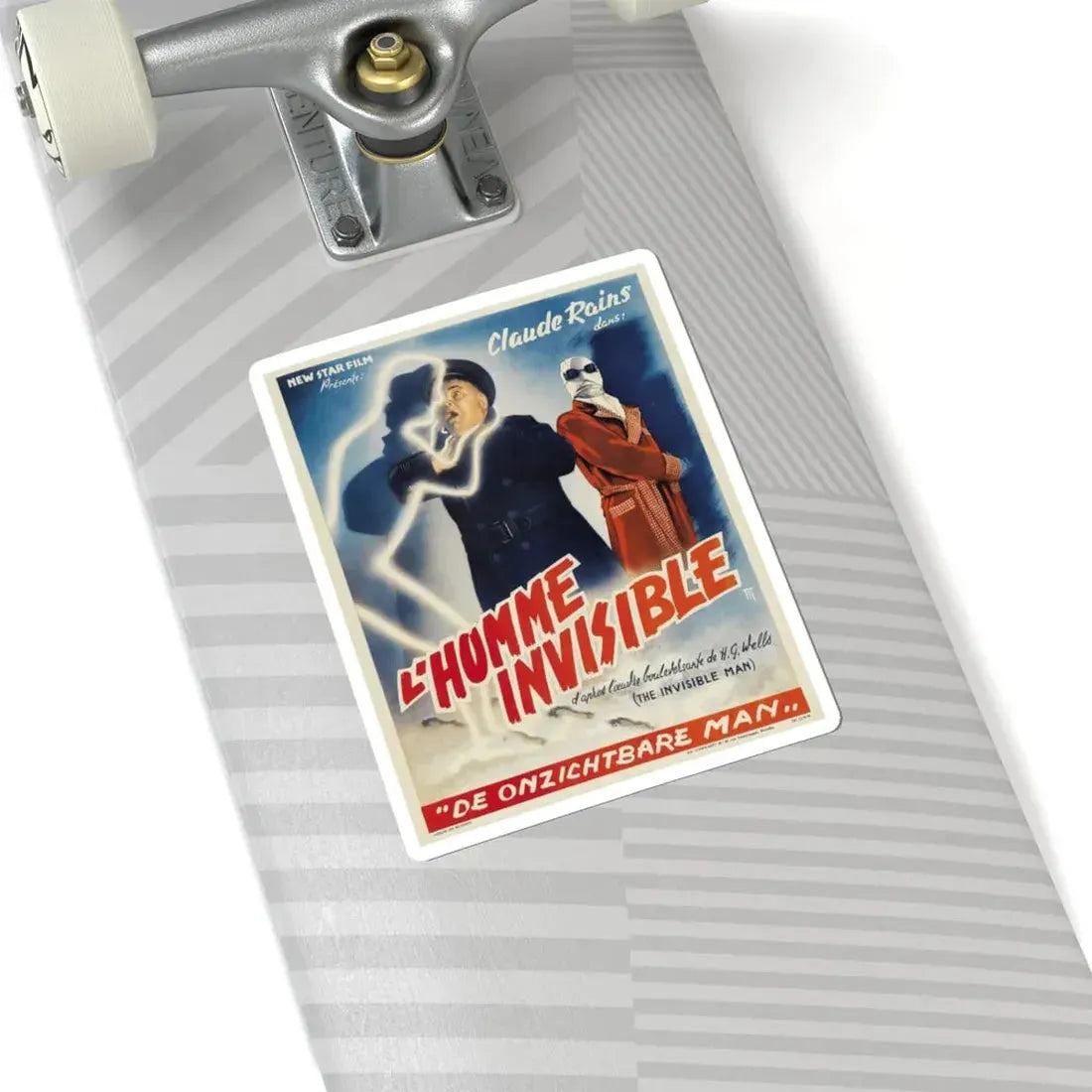 THE INVISIBLE MAN (BELGIAN) 1933 Movie Poster - STICKER Vinyl Kiss-Cut Decal - The Sticker Space