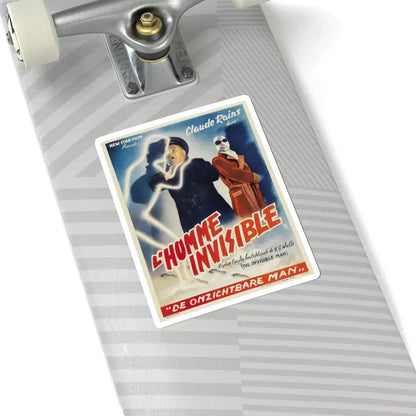 THE INVISIBLE MAN (BELGIAN) 1933 Movie Poster - STICKER Vinyl Kiss-Cut Decal - The Sticker Space