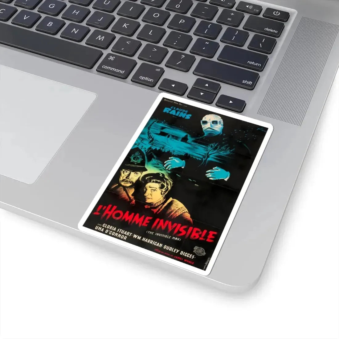 THE INVISIBLE MAN (FRENCH) 1933 Movie Poster - STICKER Vinyl Kiss-Cut Decal - The Sticker Space