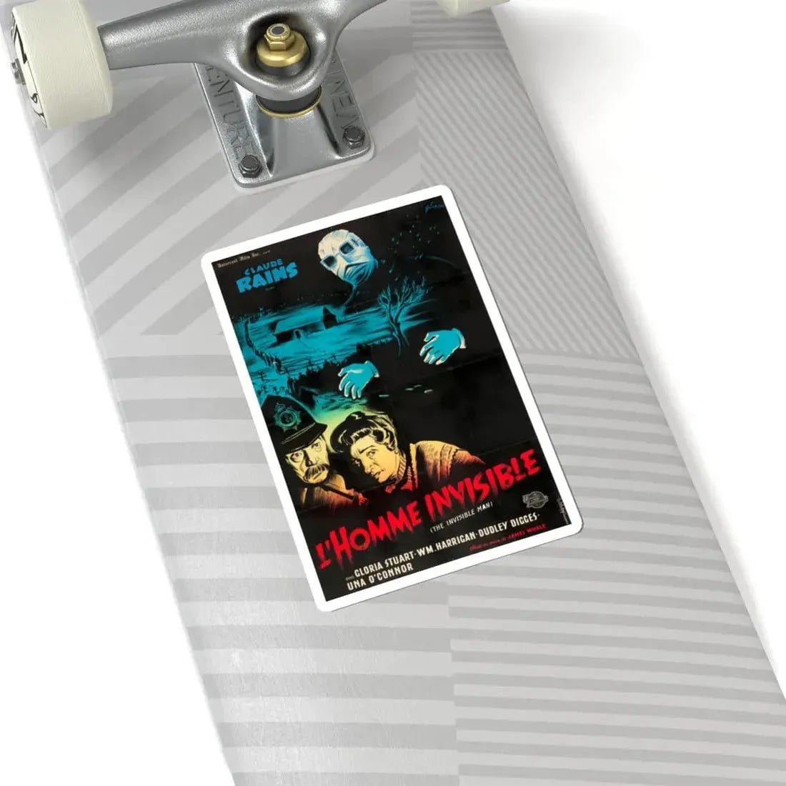 THE INVISIBLE MAN (FRENCH) 1933 Movie Poster - STICKER Vinyl Kiss-Cut Decal - The Sticker Space