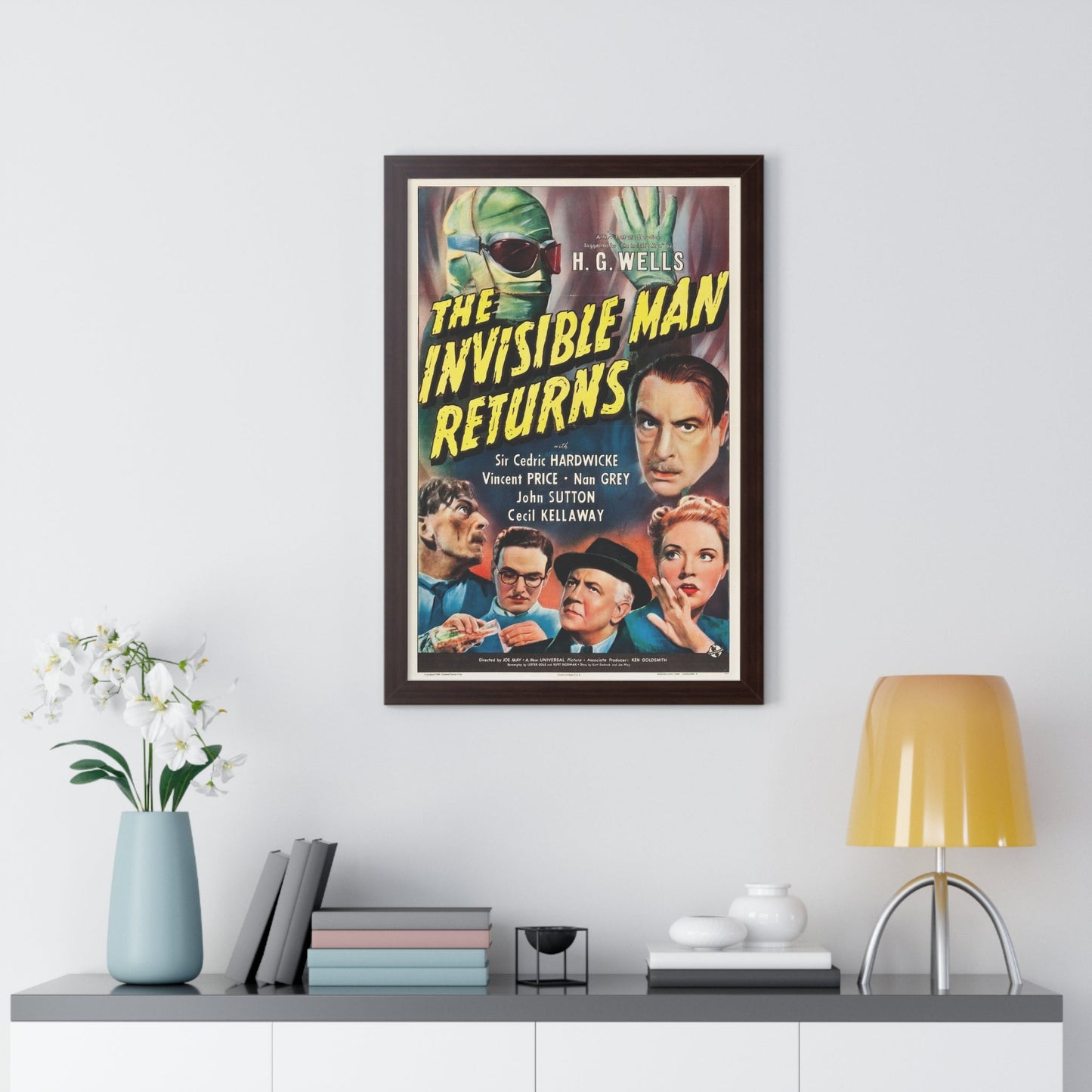 THE INVISIBLE MAN RETURNS 1940 - Framed Movie Poster-The Sticker Space