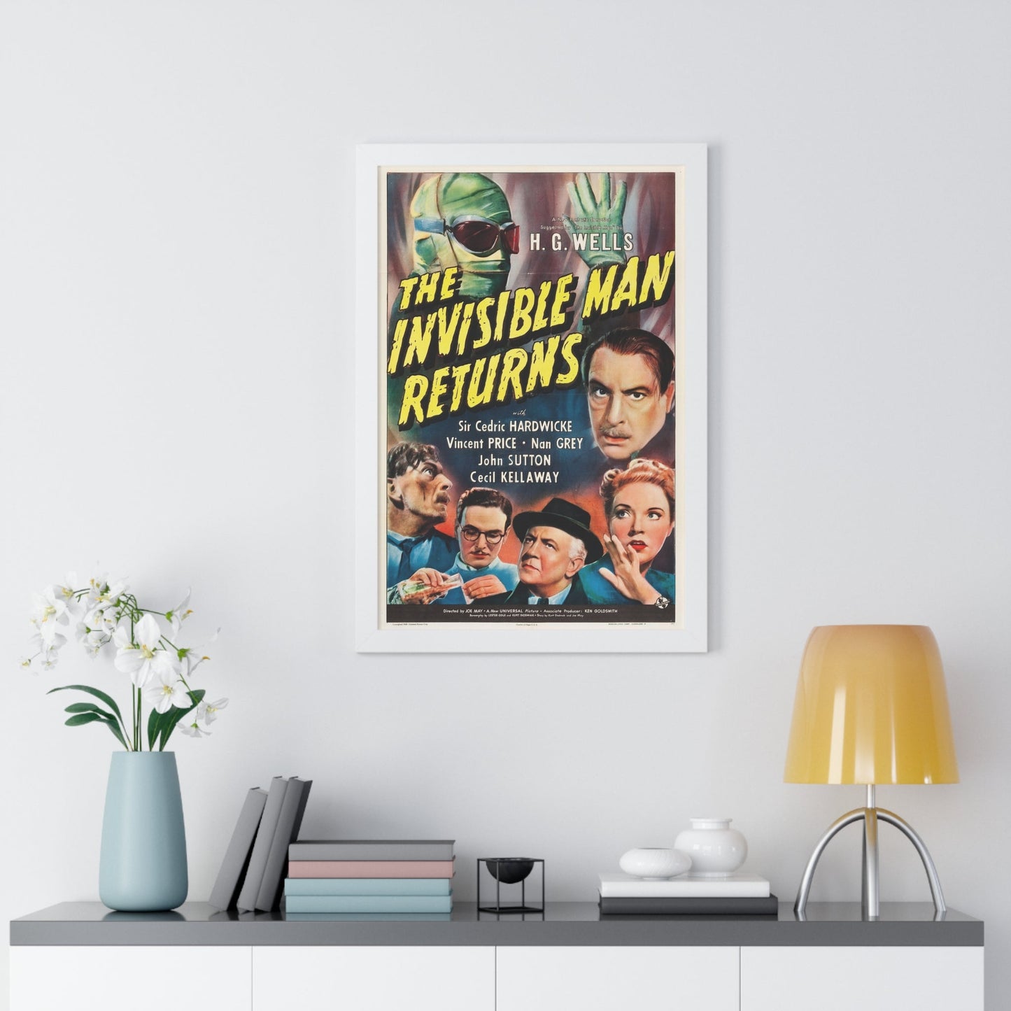 THE INVISIBLE MAN RETURNS 1940 - Framed Movie Poster-The Sticker Space