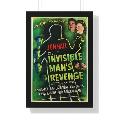 THE INVISIBLE MAN'S REVENGE 1944 - Framed Movie Poster 16″ x 24″ Black - The Sticker Space
