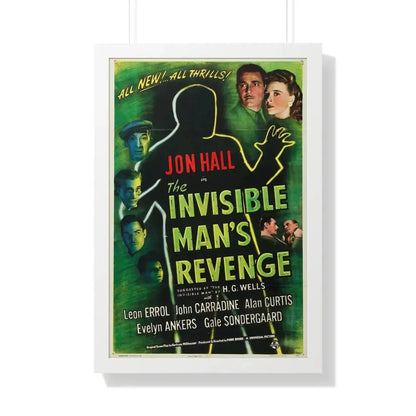 THE INVISIBLE MAN'S REVENGE 1944 - Framed Movie Poster 20" x 30" White - The Sticker Space