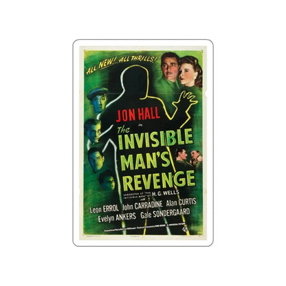 THE INVISIBLE MAN'S REVENGE 1944 Movie Poster STICKER Vinyl Die-Cut Decal 6 Inch - The Sticker Space