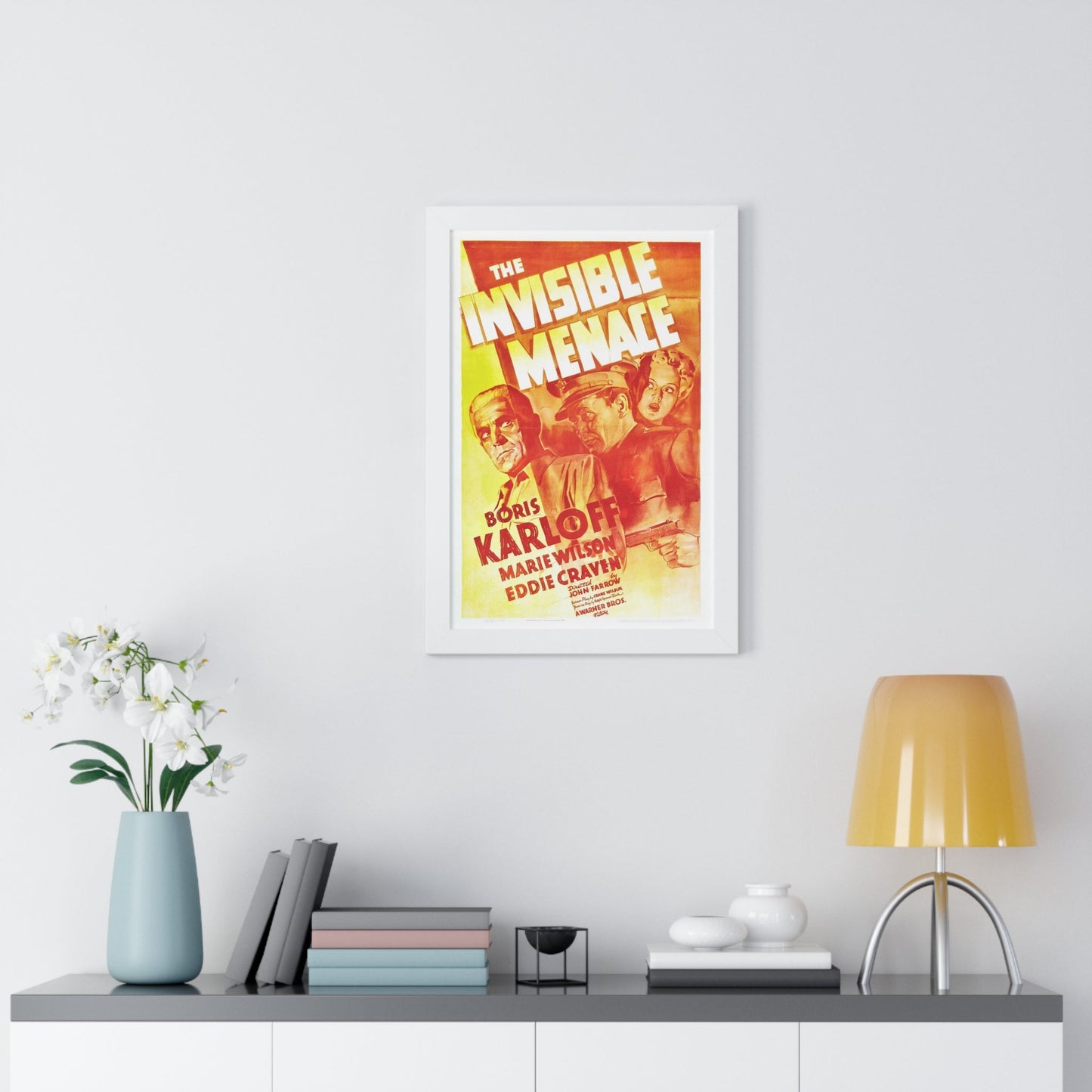 THE INVISIBLE MENACE 1938 - Framed Movie Poster-The Sticker Space