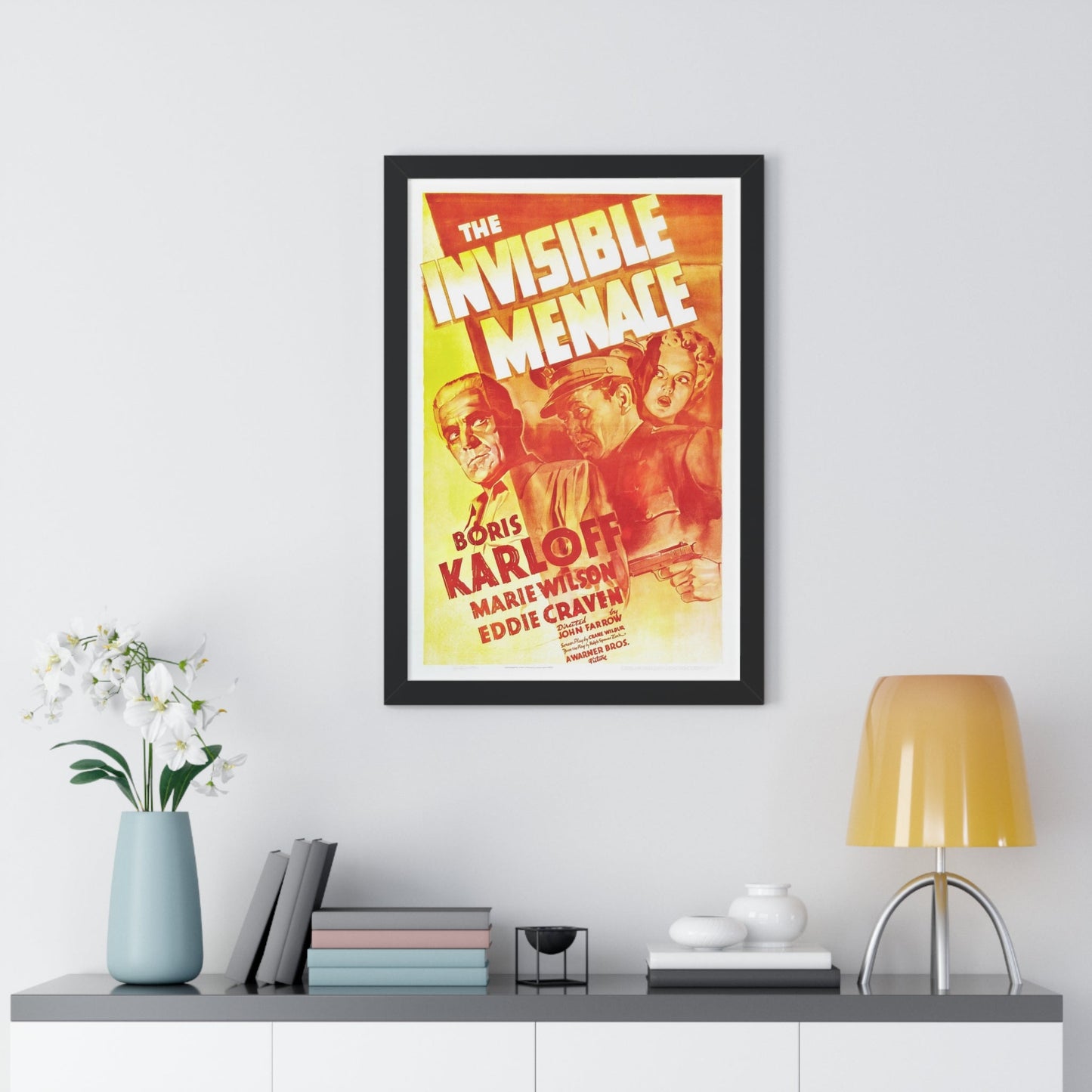 THE INVISIBLE MENACE 1938 - Framed Movie Poster-The Sticker Space