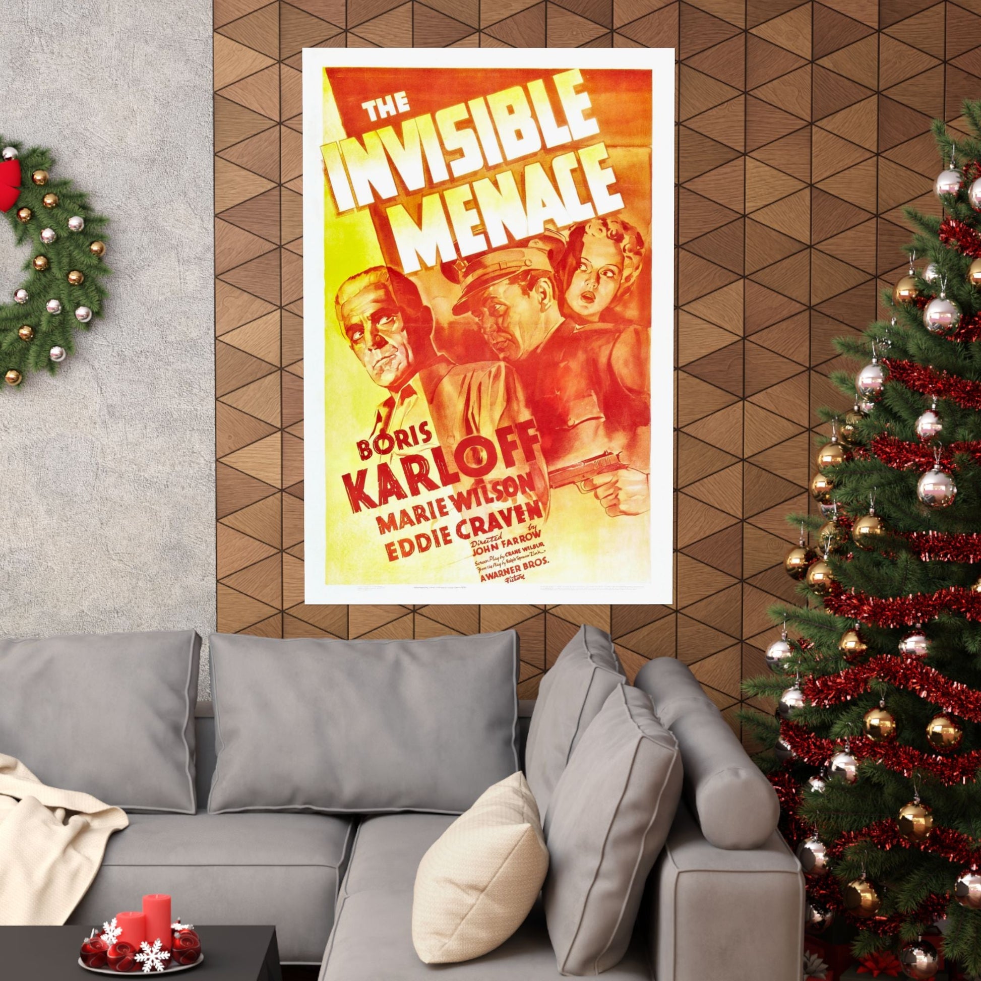 THE INVISIBLE MENACE 1938 - Paper Movie Poster-The Sticker Space