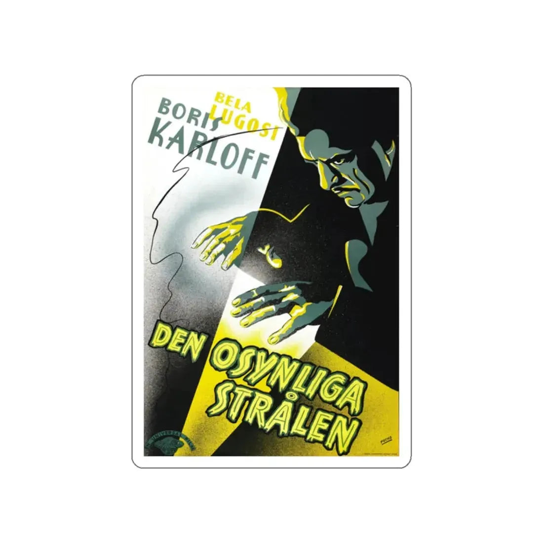 THE INVISIBLE RAY 1936 Movie Poster STICKER Vinyl Die-Cut Decal 2 Inch - The Sticker Space