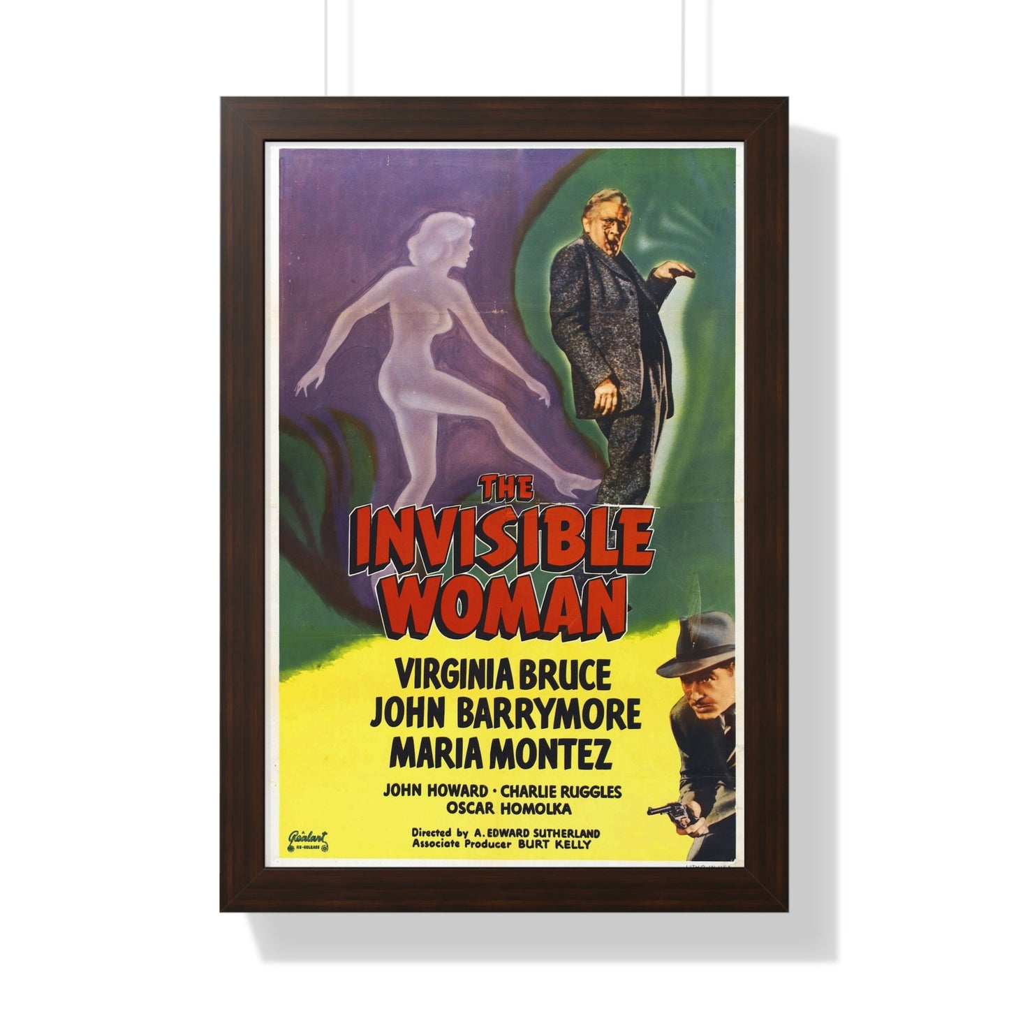 THE INVISIBLE WOMAN 1940 - Framed Movie Poster-16″ x 24″-The Sticker Space