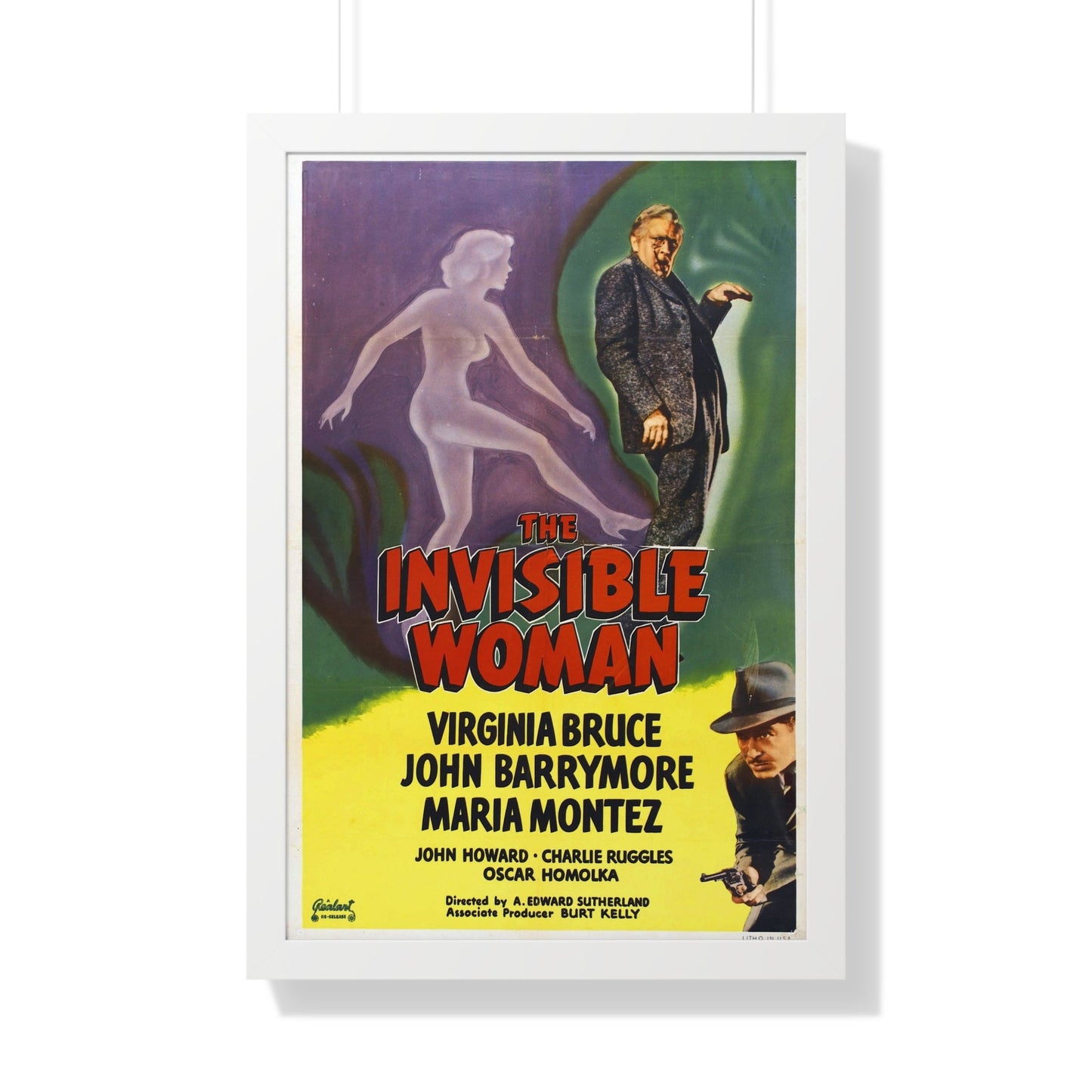 THE INVISIBLE WOMAN 1940 - Framed Movie Poster-20" x 30"-The Sticker Space