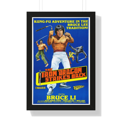 THE IRON DRAGON STRIKES BACK 1979 - Framed Movie Poster-16″ x 24″-The Sticker Space