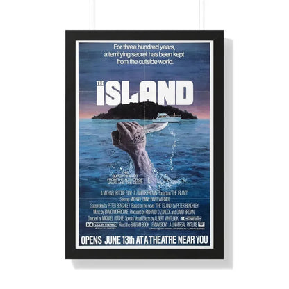 THE ISLAND 1980 - Framed Movie Poster 20" x 30" Black - The Sticker Space