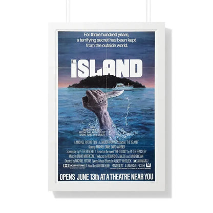 THE ISLAND 1980 - Framed Movie Poster 20" x 30" White - The Sticker Space