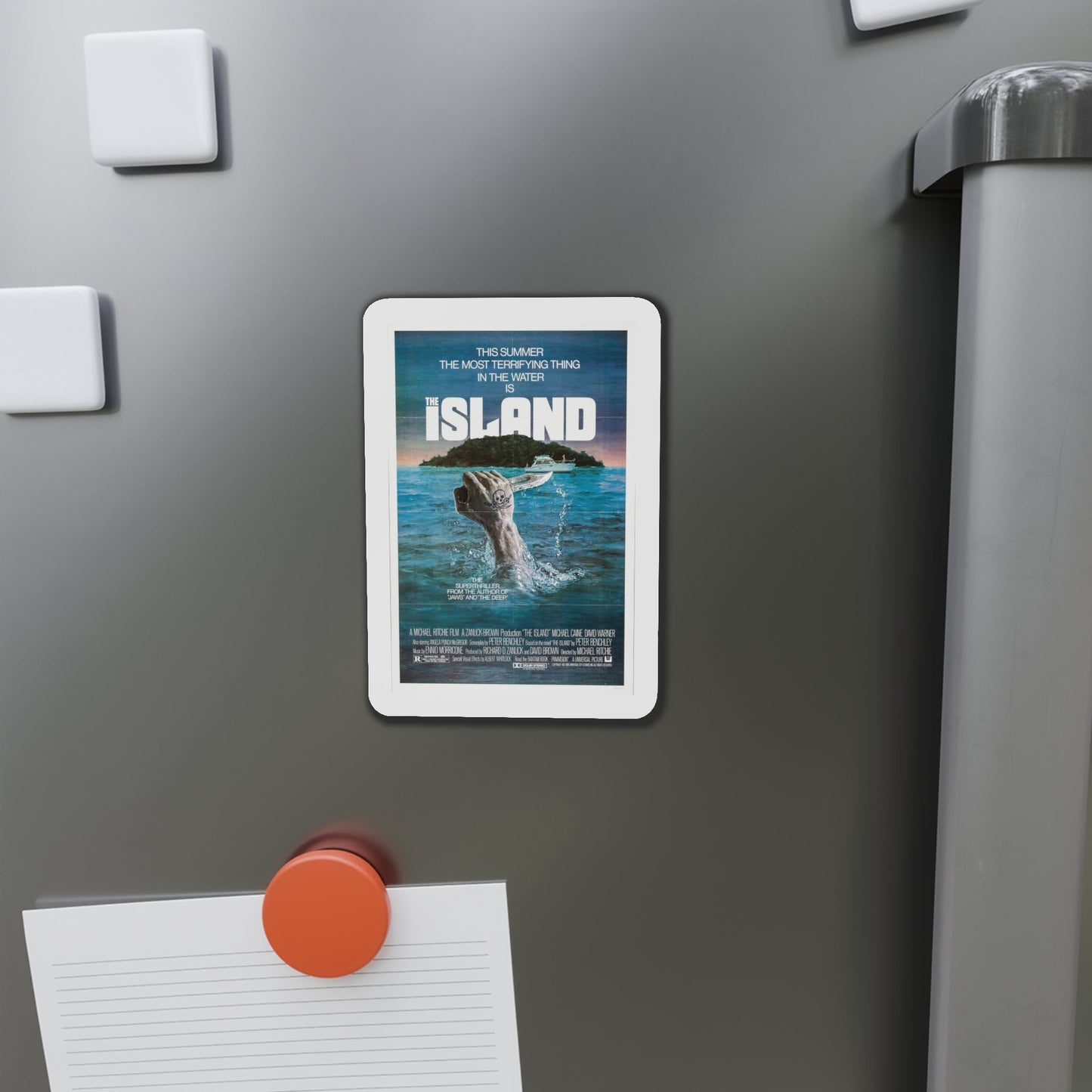 The Island 1980 Movie Poster Die-Cut Magnet-The Sticker Space