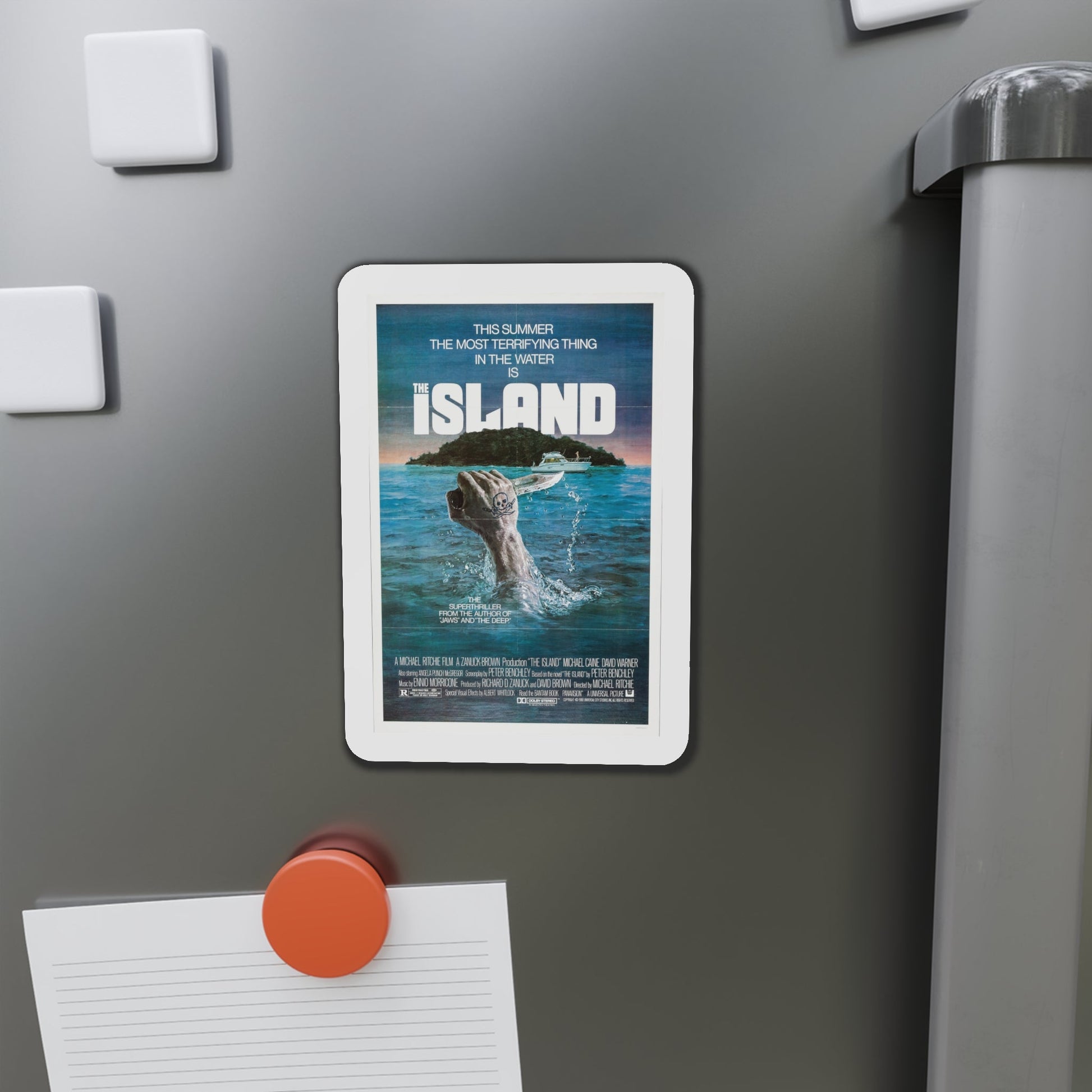 The Island 1980 Movie Poster Die-Cut Magnet-The Sticker Space