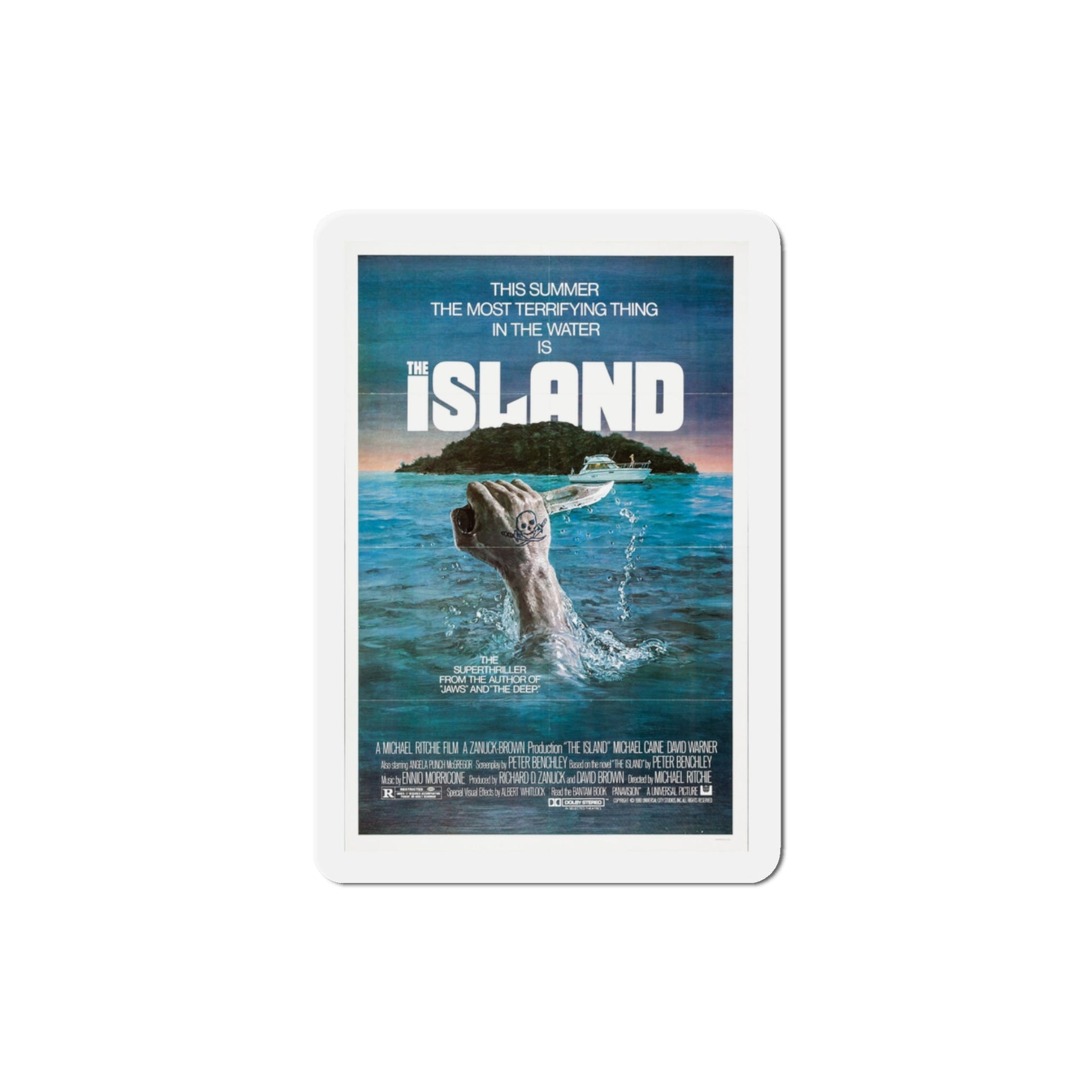 The Island 1980 Movie Poster Die-Cut Magnet-3" x 3"-The Sticker Space
