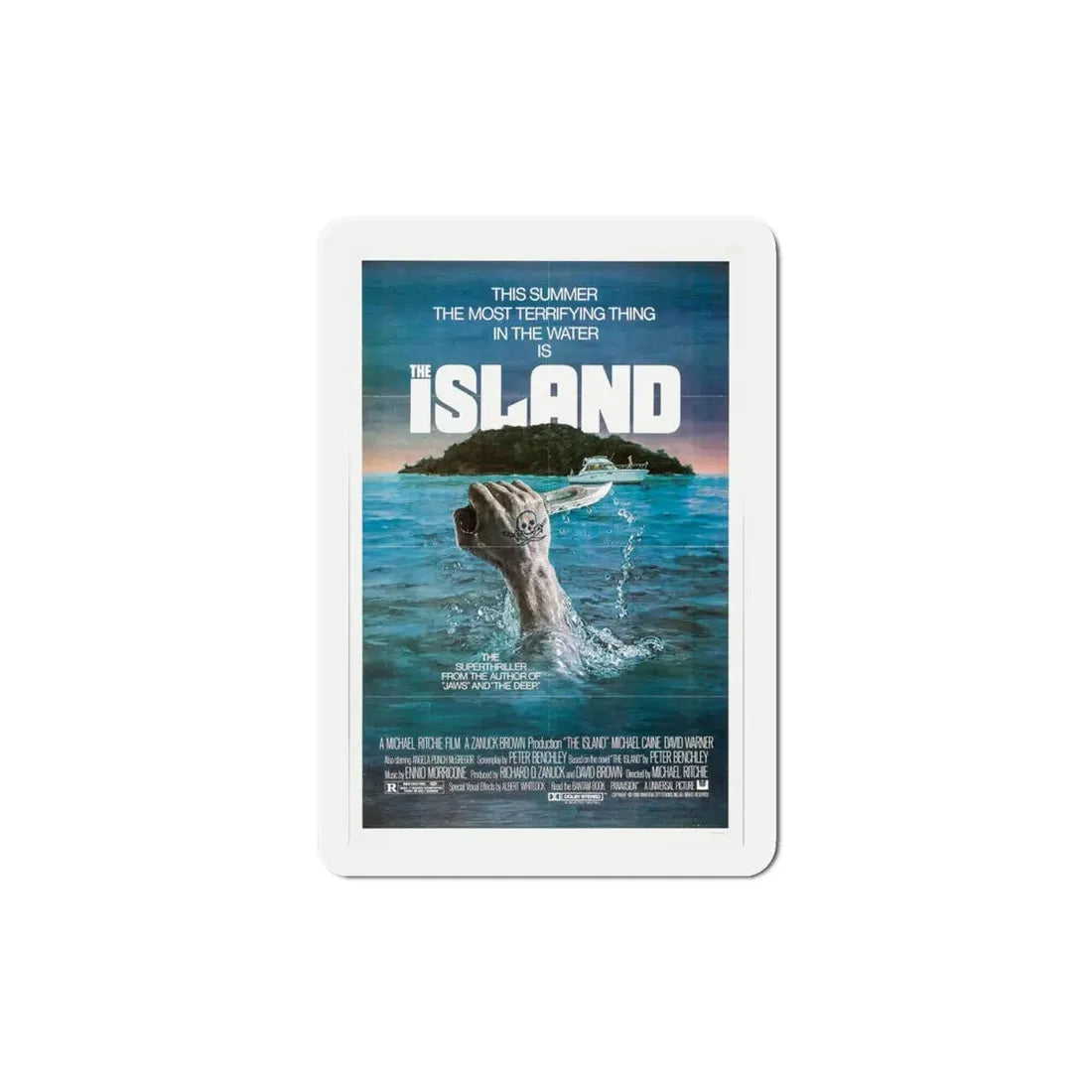 The Island 1980 Movie Poster Refrigerator Magnet 4 Inch - The Sticker Space