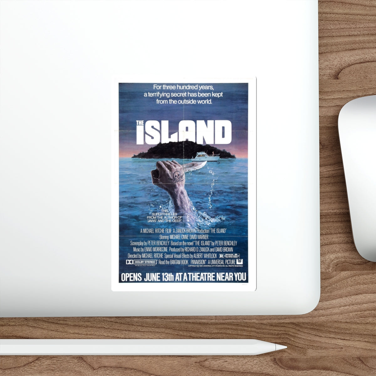 THE ISLAND 1980 Movie Poster STICKER Vinyl Die-Cut Decal-The Sticker Space