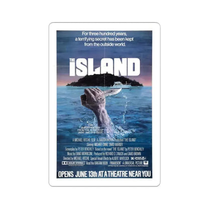 THE ISLAND 1980 Movie Poster - STICKER Vinyl Kiss-Cut Decal 2 Inch White - The Sticker Space