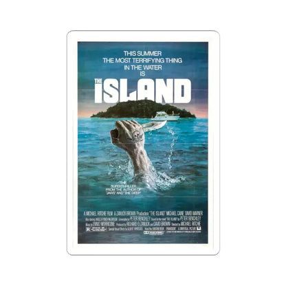 The Island 1980 Movie Poster - STICKER Vinyl Kiss-Cut Decal 2 Inch White - The Sticker Space