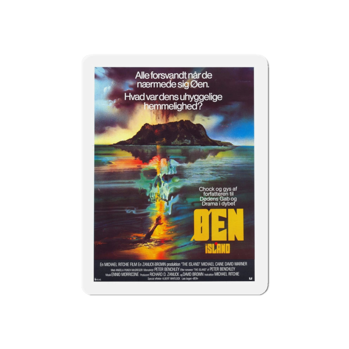 THE ISLAND (2) 1980 Movie Poster - Refrigerator Magnet-4" x 4"-The Sticker Space