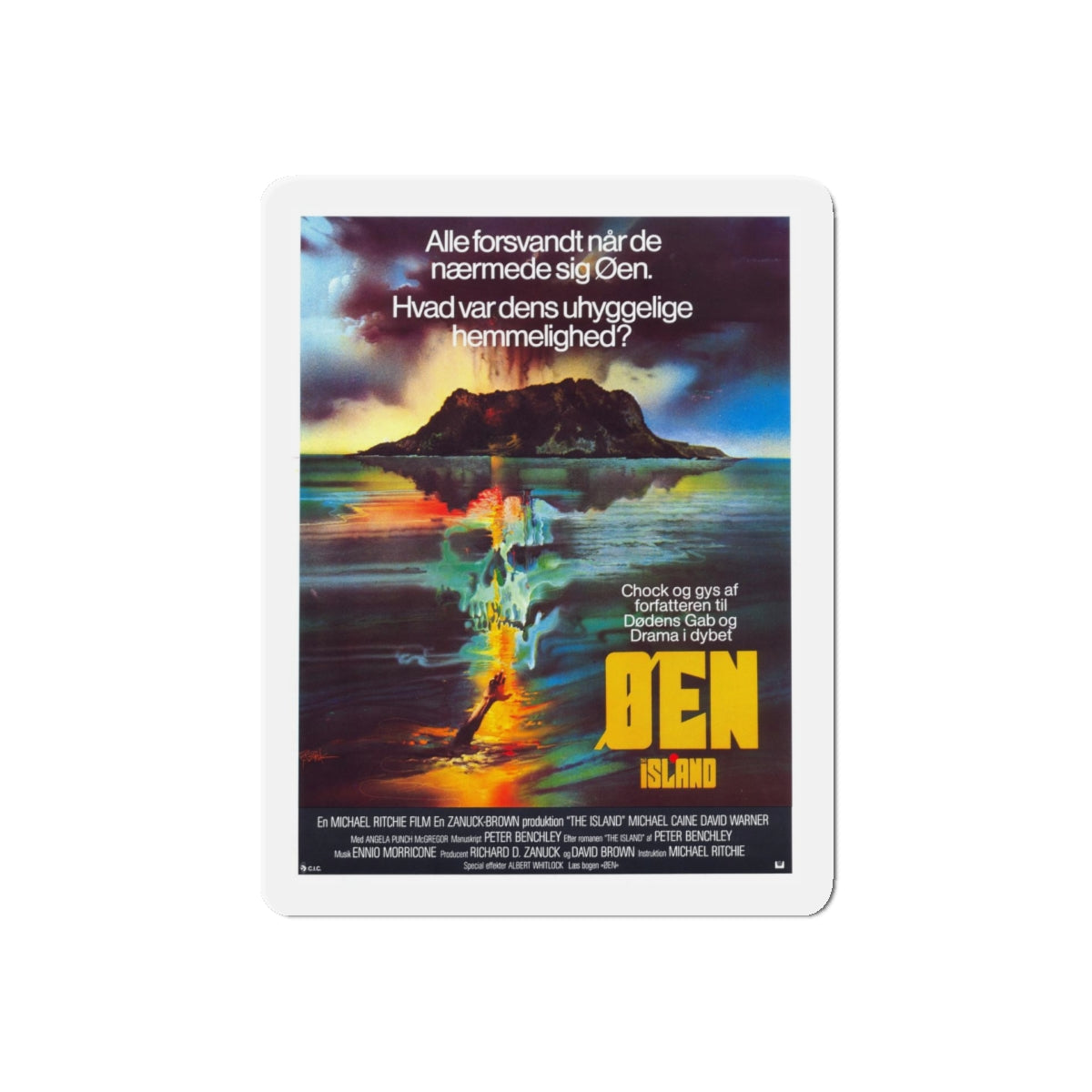 THE ISLAND (2) 1980 Movie Poster - Refrigerator Magnet-5" x 5"-The Sticker Space