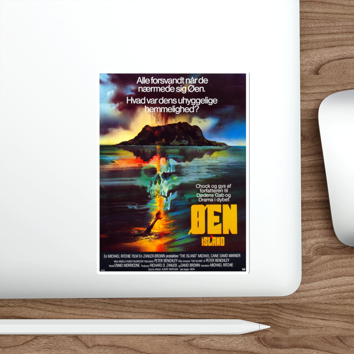 THE ISLAND (DANISH) 1980 Movie Poster STICKER Vinyl Die-Cut Decal-The Sticker Space