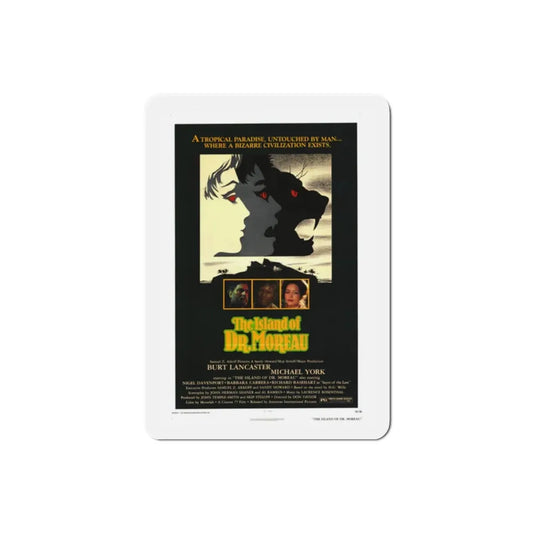 The Island of Dr Moreau 1977 Movie Poster Refrigerator Magnet 2 Inch - The Sticker Space