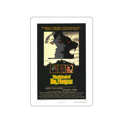 THE ISLAND OF DR. MOREAU 1977 Movie Poster STICKER Vinyl Die-Cut Decal-White-The Sticker Space